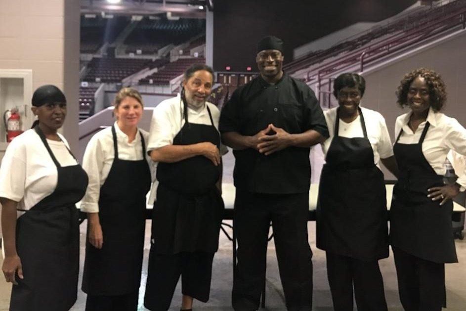 The Teague's BBQ team on location at an event